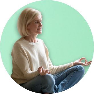 femme qui medite